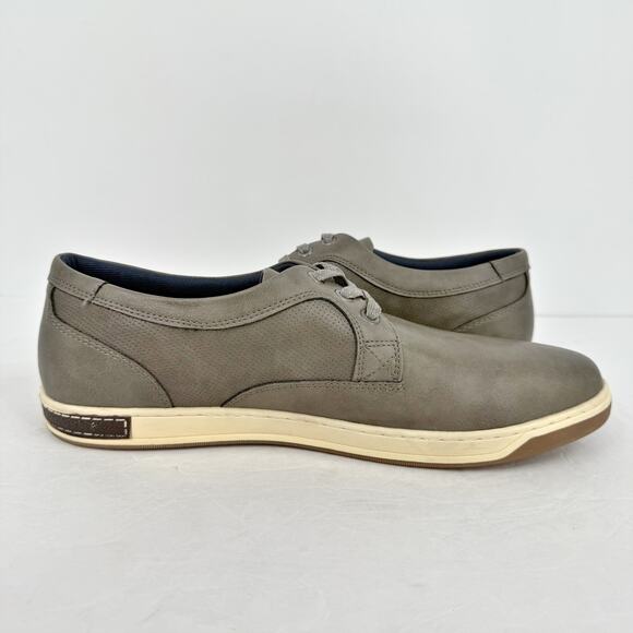 Jousen Mens 3 Eyelets Fashion Sneakers US 12 EU 46 Grey EUC - Picture 2 of 11